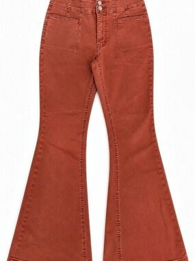 m jeans by maurices High Rise Flare Jeans in Brown Size 8